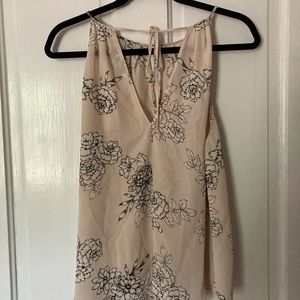 Floral light pink top